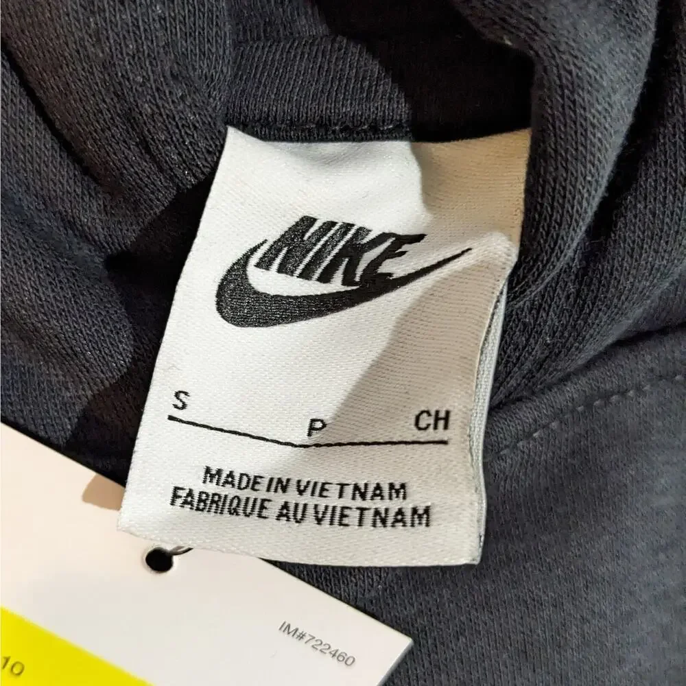 Nike Hoodie Boys Small Black Logo Sweatshirt Sportswear Hooded Pullover